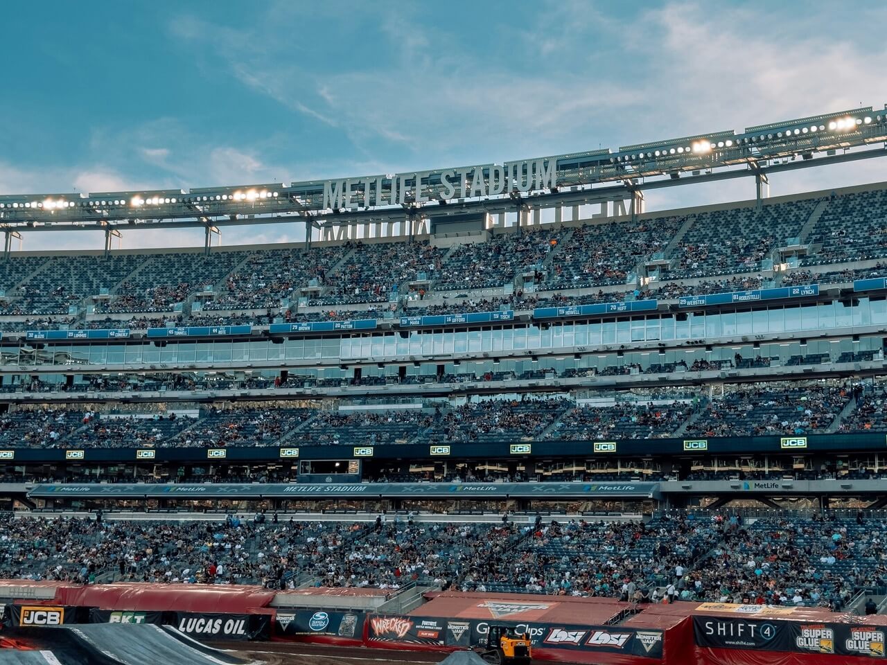 Crowd inside MetLife Stadium before a concert in New Jersey